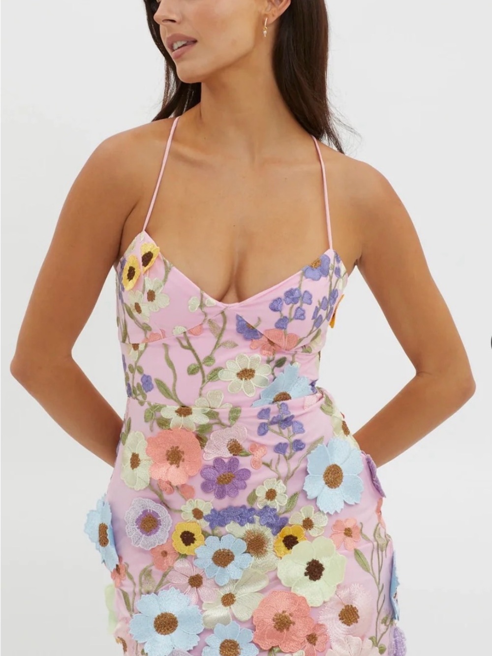 Butterfly feelings embellished mini dress Selfie Leslie Women's Multi Dress Ange